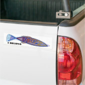 ICHTHUSの魚: 私は信じます バンパーステッカー (トラック上)