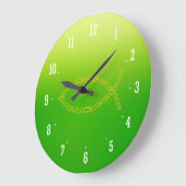 Ichthus -キリスト教の魚の記号の柱時計 ラージ壁時計 (傾斜)