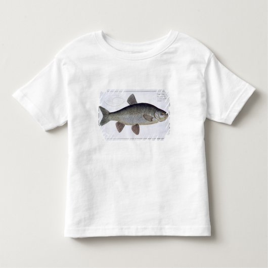 「IchthyologieからのChub (Cyprinus Jeses)のプレートVI、 トドラーTシャツ (正面)