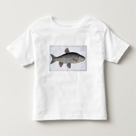 「IchthyologieからのChub (Cyprinus Jeses)のプレートVI、 トドラーTシャツ (正面)