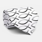 Ichthysイエス・キリストの魚のクリスチャンの記号 ネクタイ (ロール)