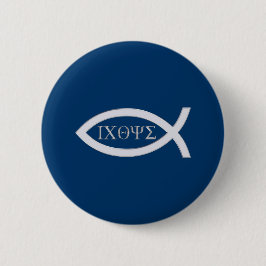 Ichthys – クリスチャンの魚のシンボル 缶バッジ