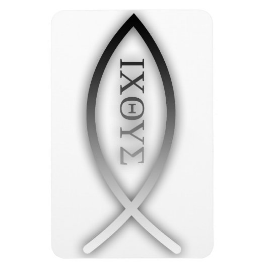 Ichthys – クリスチャン – イエズフィッシュ マグネット (縦)