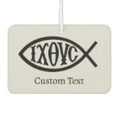 Ichthys Christian Symbol カーエアーフレッシュナー (正面)