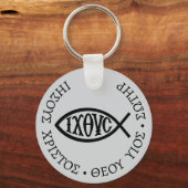 Ichthys Christian Symbol キーホルダー (正面)