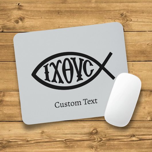 Ichthys Christian Symbol マウスパッド