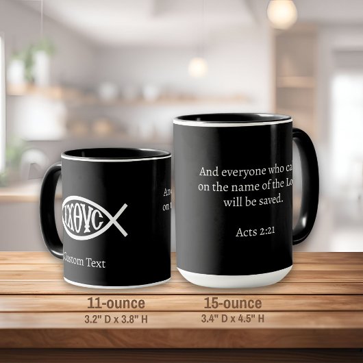 Ichthys Christian Symbol マグカップ