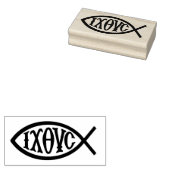 Ichthys Christian Symbol ラバースタンプ (押印)