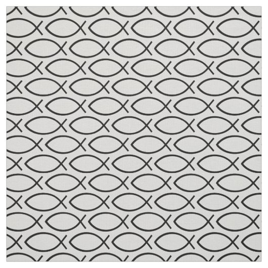 Ichthys Christian Symbol Pattern ファブリック (見本)