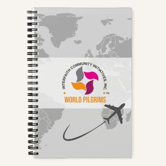 ICI World Pilgrims Spiral Journal ノートブック (正面)