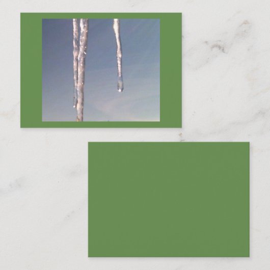 Icicles名刺 名刺 (正面/裏面)