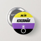 Ickebinar記号knapp 缶バッジ (正面&裏面)