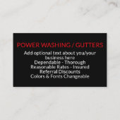 iClean。洗浄電力洗浄ビジネスPromo 名刺 (裏面)