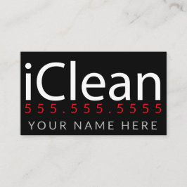 iClean。洗浄電力洗浄ビジネスPromo 名刺