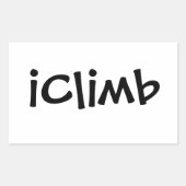 iClimb 長方形シール (正面)