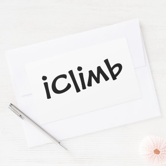 iClimb 長方形シール (封筒)