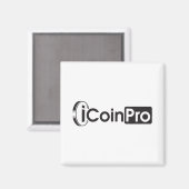 iCoinProLogoブラック マグネット (正面/裏面)