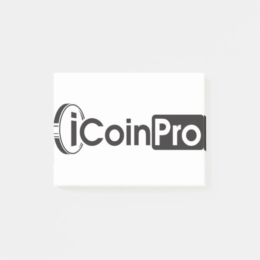 iCoinProLogo黒 ポストイット (正面)