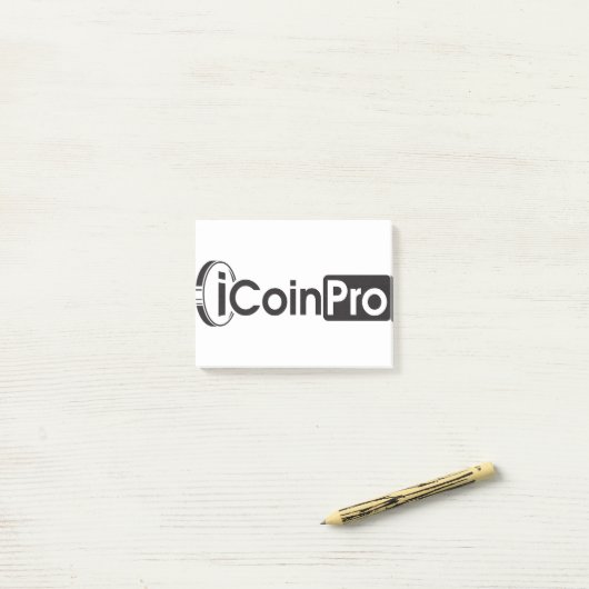 iCoinProLogo黒 ポストイット (デスク上)