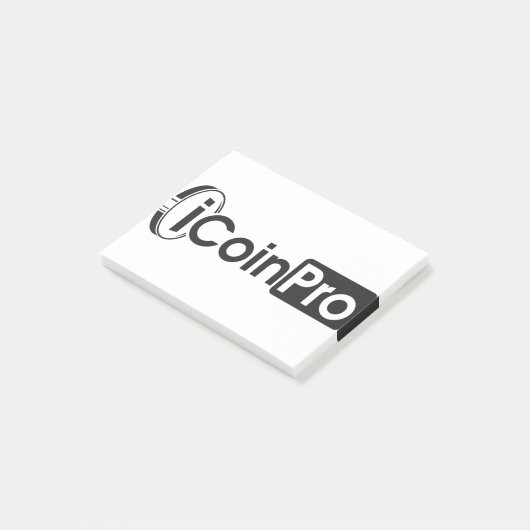 iCoinProLogo黒 ポストイット (アングル)