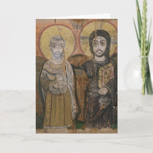Icon depicting Abbott Mena with Christ ノートカード (正面)