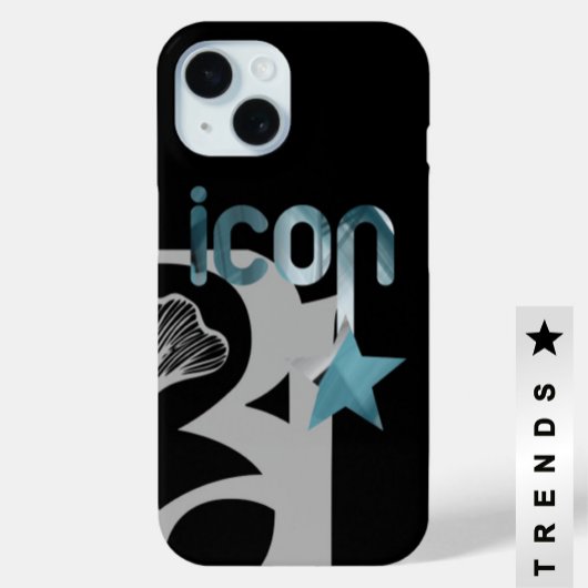 ICON iPhoneケーストレンド抽象芸術ブルー海 Case-Mate iPhoneケース