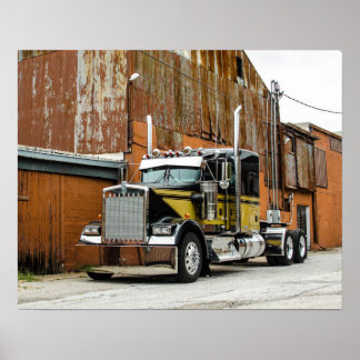 Icon Kenworth W900L Fleenor Bros. ポスター