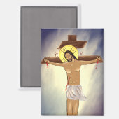 Icon of Christ on the Cross マグネット (正面/裏面)