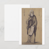 Icon of Saint Elijah the Prophet Holy Card サンキューカード (正面/裏面)