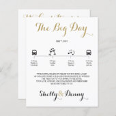 Icon Wedding Itinerary (正面/裏面)