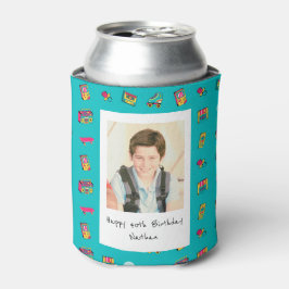 Iconic 90の誕生日ギフトと写真 缶クーラー