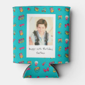 Iconic 90の誕生日ギフトと写真 缶クーラー (正面)