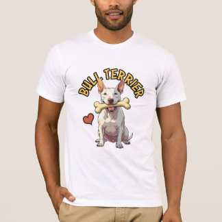 Iconic Bull Terrier Portrait T-Shirt - Bully Art Tシャツ