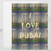 Iconic Dubai: "I Love Dubai"ベクトルグラフィックデザイン レターヘッド (正面/裏面)