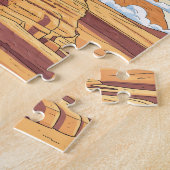 Iconic Egyptian pyramids and sphinx ジグソーパズル (側面)