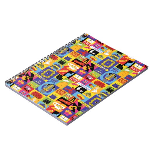 Iconic FRIENDS™ Pattern ノートブック (左側)