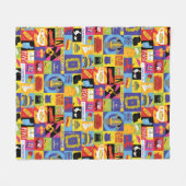 Iconic FRIENDS™ Pattern フリースブランケット (正面(横))