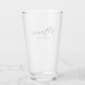 Iconic Fun Witty Cool Mom Clear Glass タンブラーグラス (裏面)