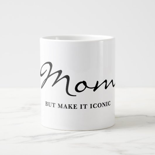 Iconic Fun Witty Cool Mom Coffee Mug ジャンボコーヒーマグカップ (正面)