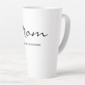 Iconic Fun Witty Cool Mom Latte Mug カフェラテマグ (右アングル)