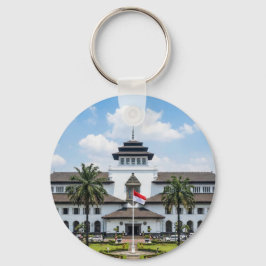 Iconic Gedung Sate Bandung Indonesia Keychain キーホルダー