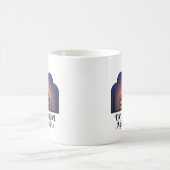 Iconic Indian Landmark Taj Mahal Silhouette コーヒーマグカップ (中央)