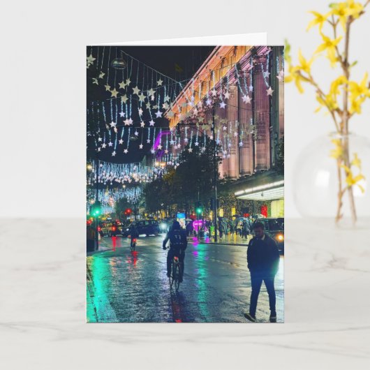 Iconic London - Christmas カード (黄色い花)