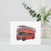 Iconic London Red Bus Poscard ポストカード (スタンド正面)