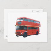 Iconic London Red Bus Poscard ポストカード (正面/裏面)
