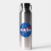 Iconic NASA Mercury Gray Insulated 22 oz ウォーターボトル (正面)