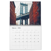 Iconic New York City Bridges 2026 Photo Wall Calen カレンダー (2月 2026)