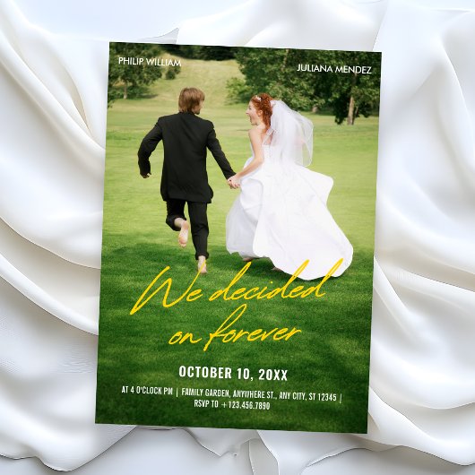 Iconic photo wedding 招待状