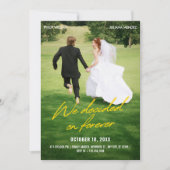 Iconic photo wedding 招待状 (正面)