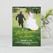 Iconic photo wedding 招待状 (スタンド正面)